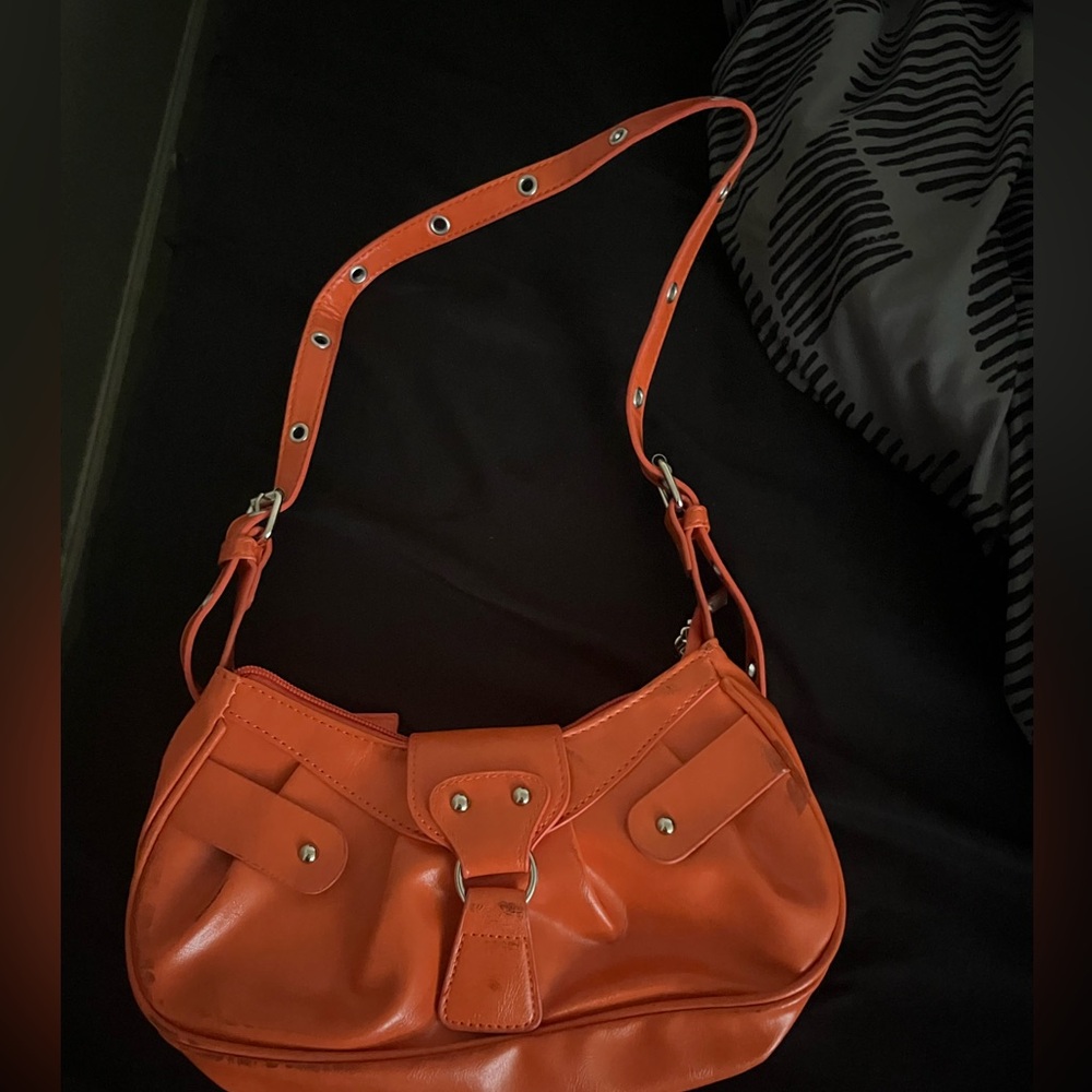 SHEIN Vibrant Orange Shoulder Bag